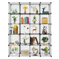 Black 20-Cube Wire Storage Shelving Unit K460