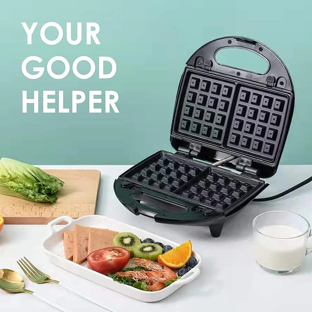 Stainless Steel Electric Baking Pan Sandwich Waffle Maker B88743