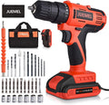20V MAX Cordless Drill Set with 2 Batteries & Charger, 3/8 inches Keyless Chuck, 30pcs Accessories H89208