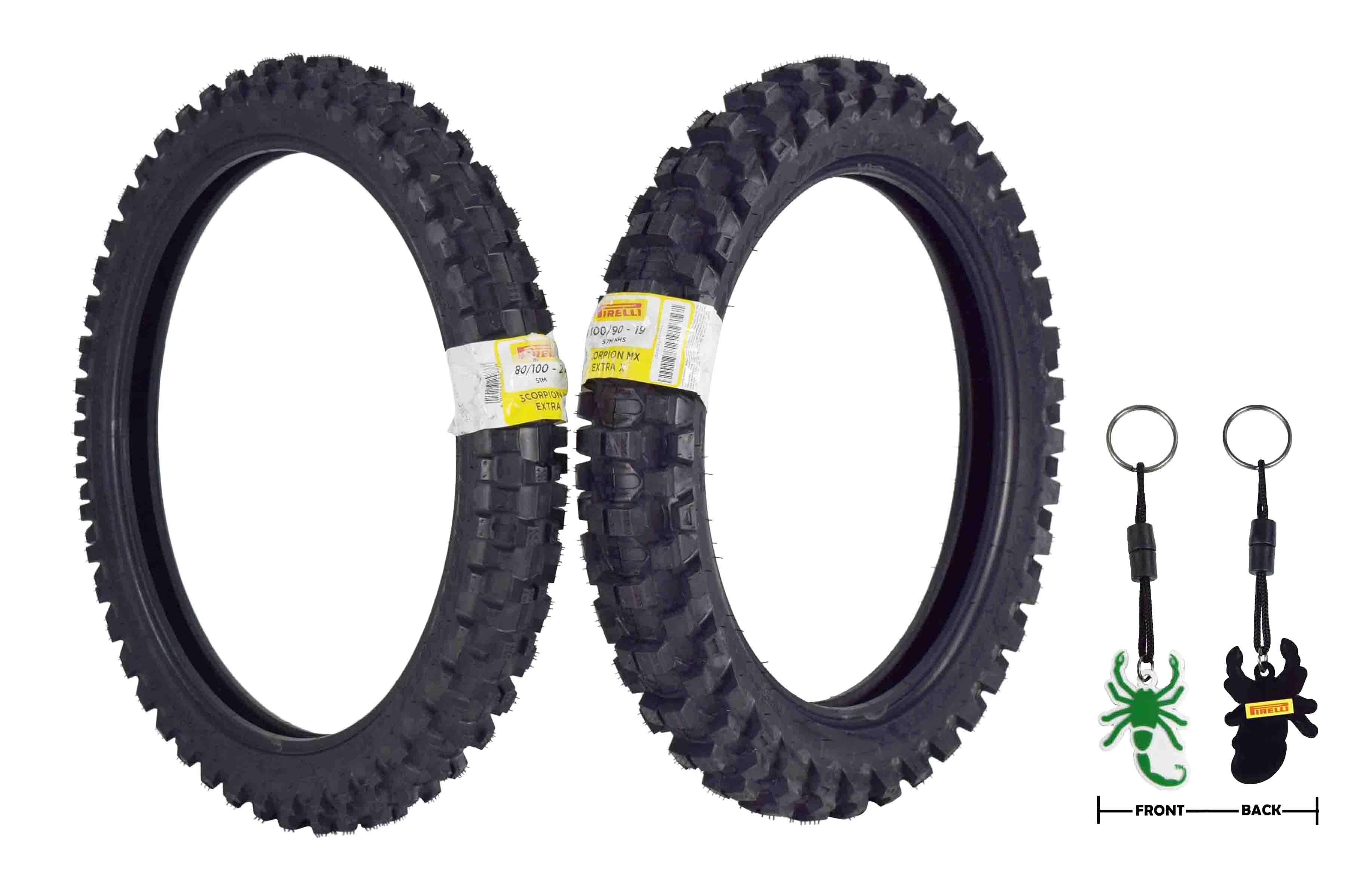 80/100-21 Front 100/90-19 Rear Scorpion MX32 Bias Tires Set H702943