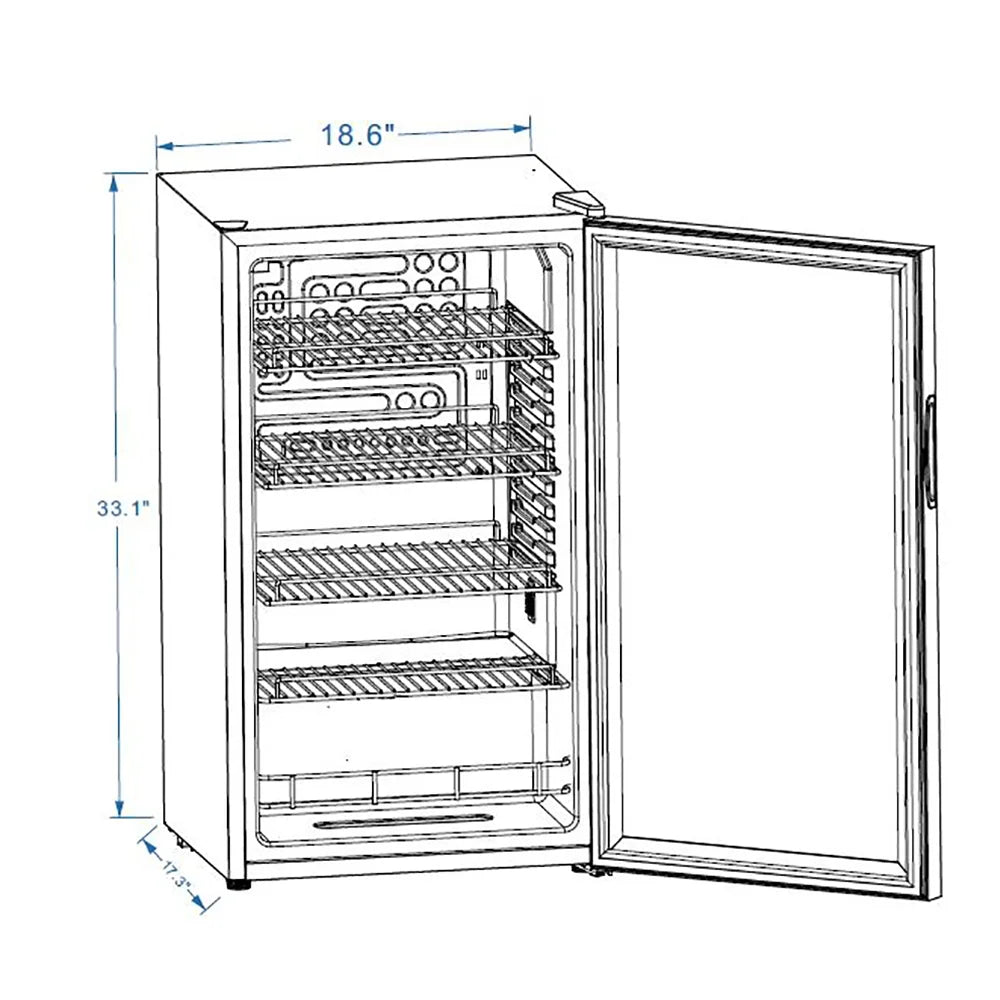 95 Can Freestanding Beverage Refrigerator V109784