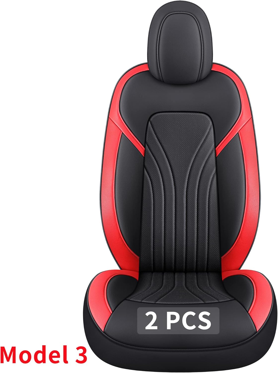 Front Seat Covers with Faux Leather (Black 2 pcs) Z828528