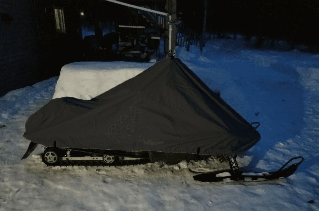 200 Denier All Black Snowmobile Cover O9086