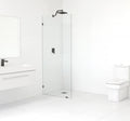 Frameless Shower Door Single Fixed Panel Oil Rubbed Bronze T352