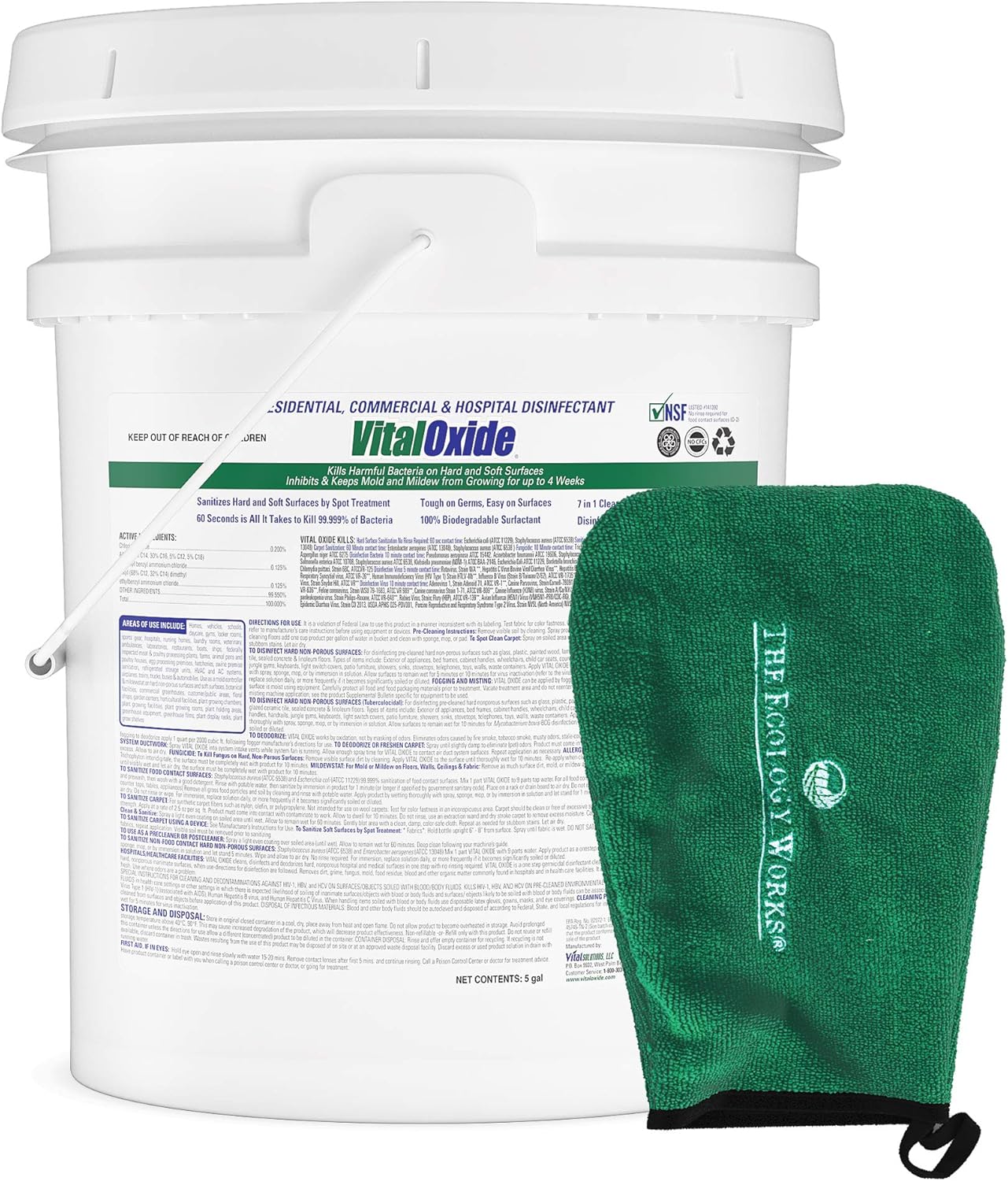 5 Gallon Disinfectant Cleaner with Applicator Mitt K8775