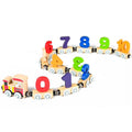 Wooden Magnetic Train Building Blocks Puzzle Toys D596