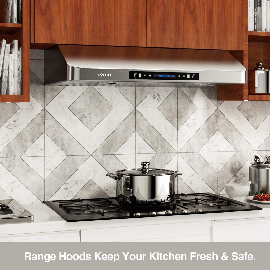 36 Inch Under Cabinet Range Hood with 900-CFM Stainless Steel A9897