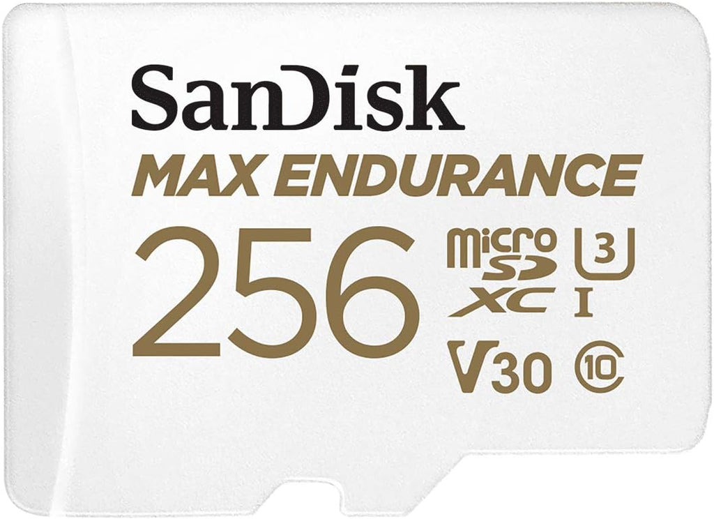256GB MAX Endurance microSDXC Card with Adapter, C10, U3, V30, 4K UHD, Pack of 2 T93380