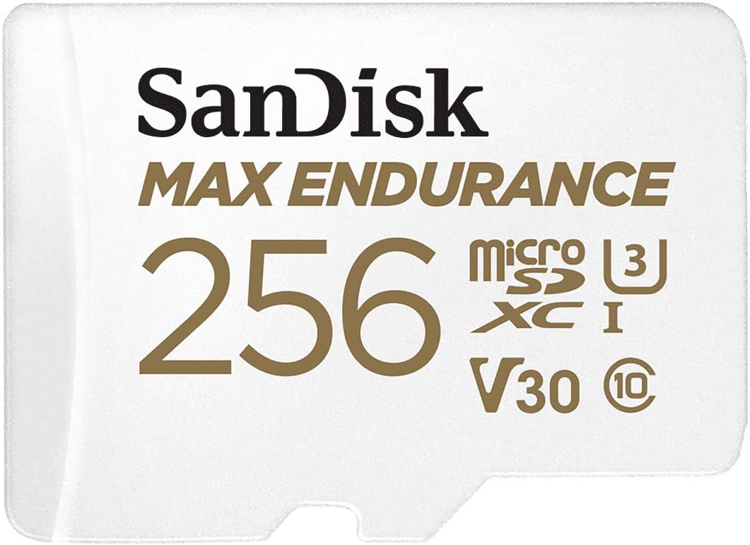 256GB MAX Endurance microSDXC Card with Adapter, C10, U3, V30, 4K UHD, Pack of 2 T93380