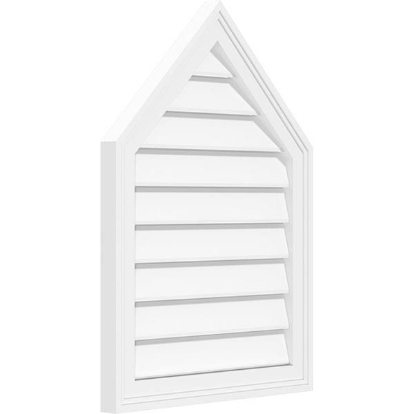 Peaked Top Surface Mount PVC Gable Vent R67235
