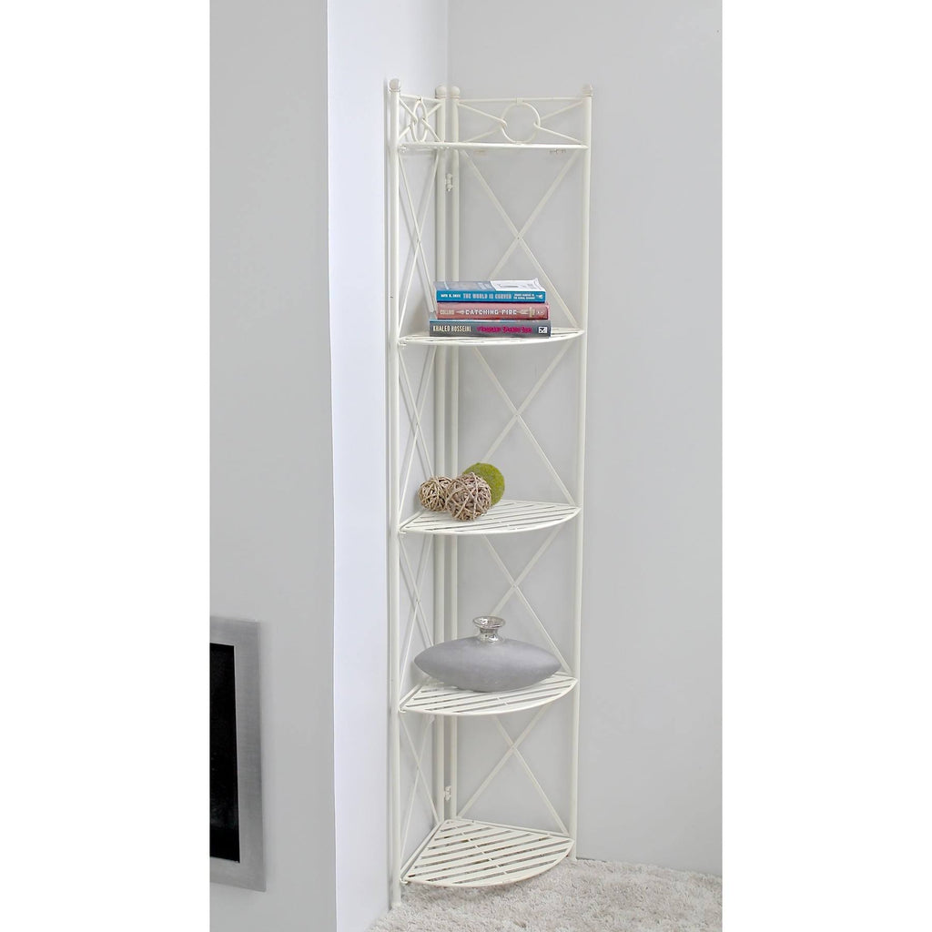 Iron 5-Tier Corner Shelf Y536650
