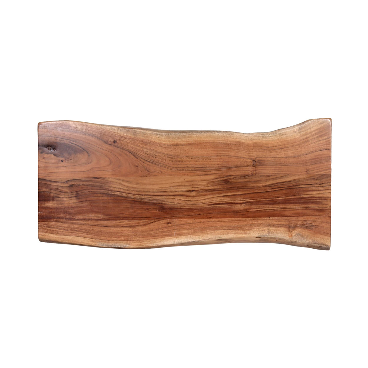 Natural Live Edge Wood Bench with Metal E73919