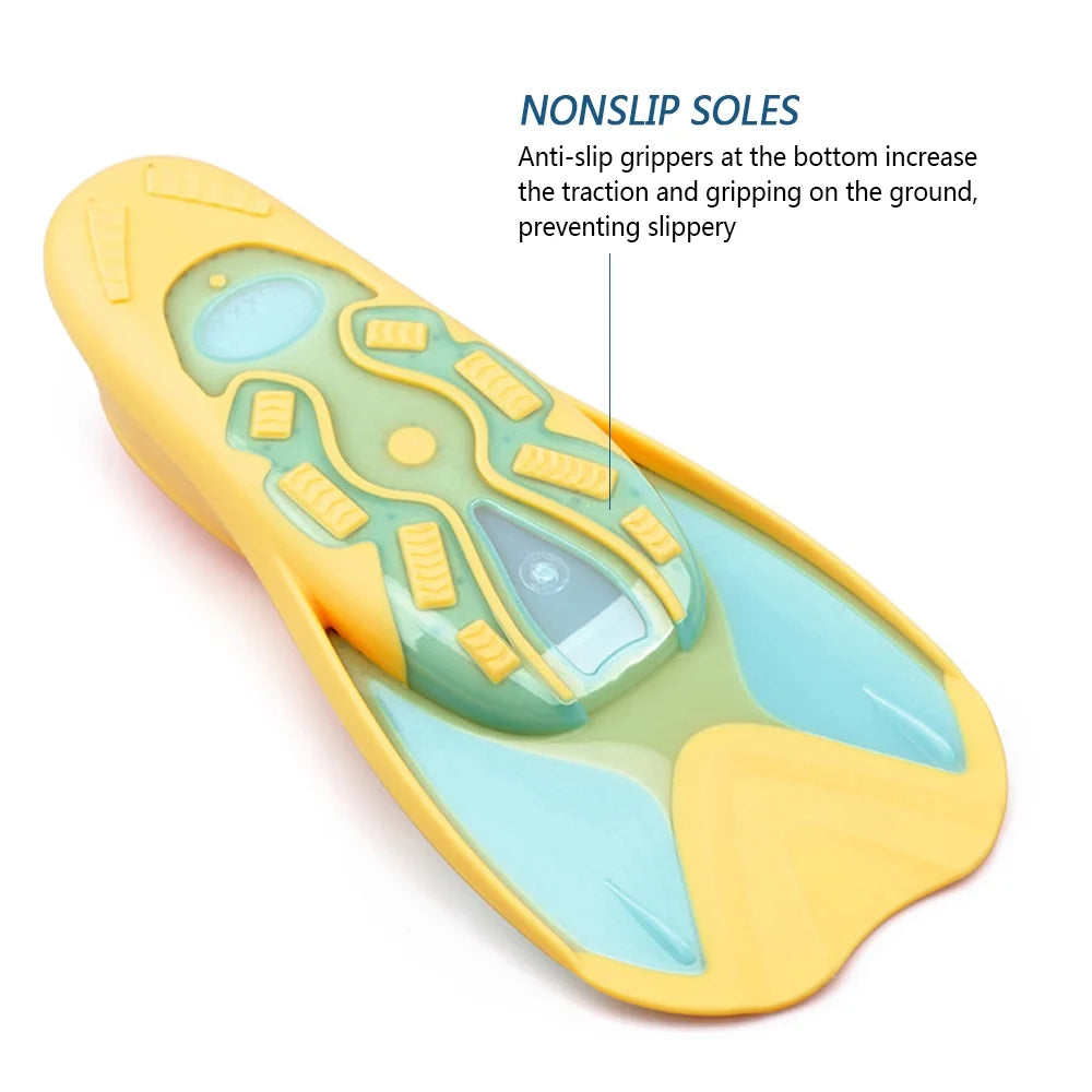 Short Swim Fins for Swimming Snorkeling Training D7739