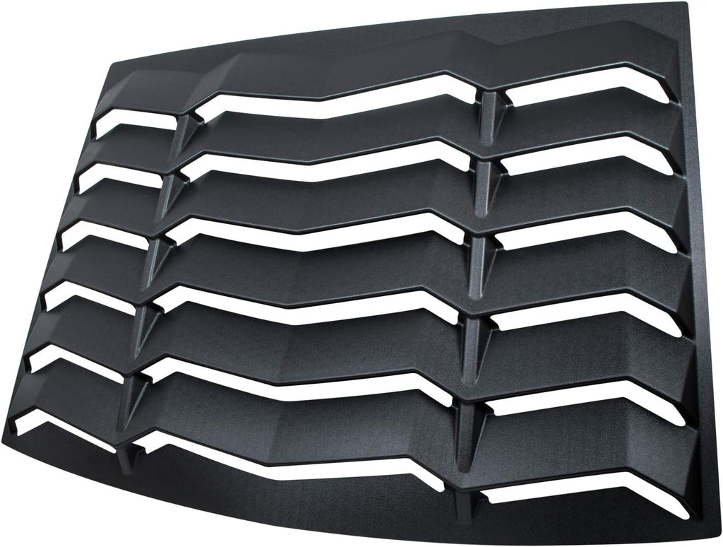 Rear Window Louvers Sun Shade Cover Matte Black A1043