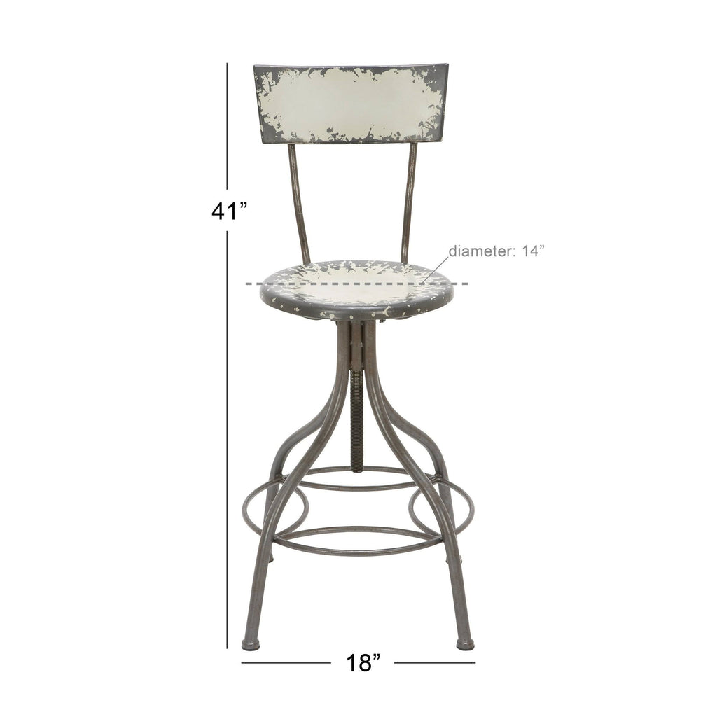 Yellow Bar Chair with Adjustable Seat D966