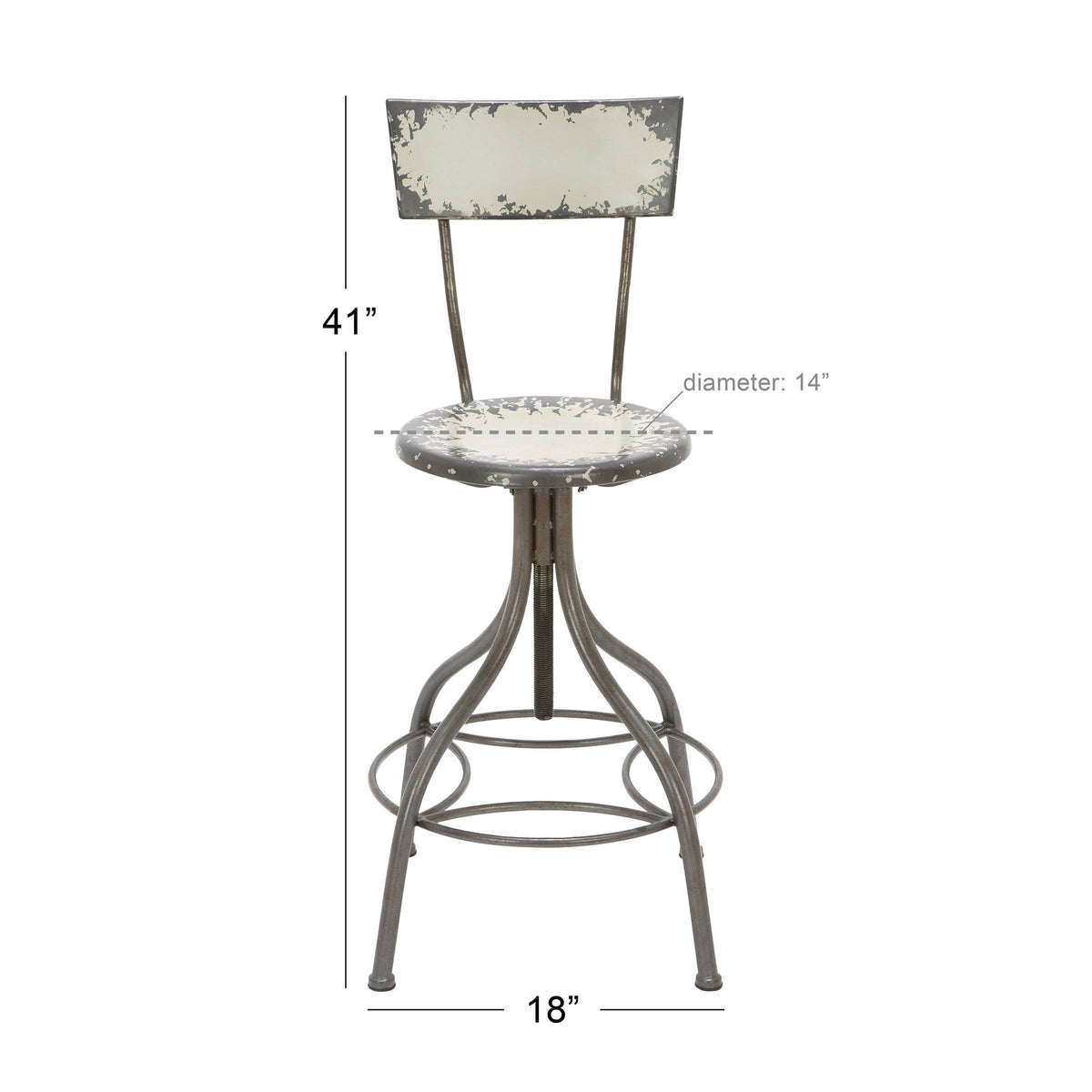 Yellow Bar Chair with Adjustable Seat D966