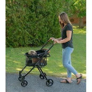 Jet Black Dog & Cat Stroller F959