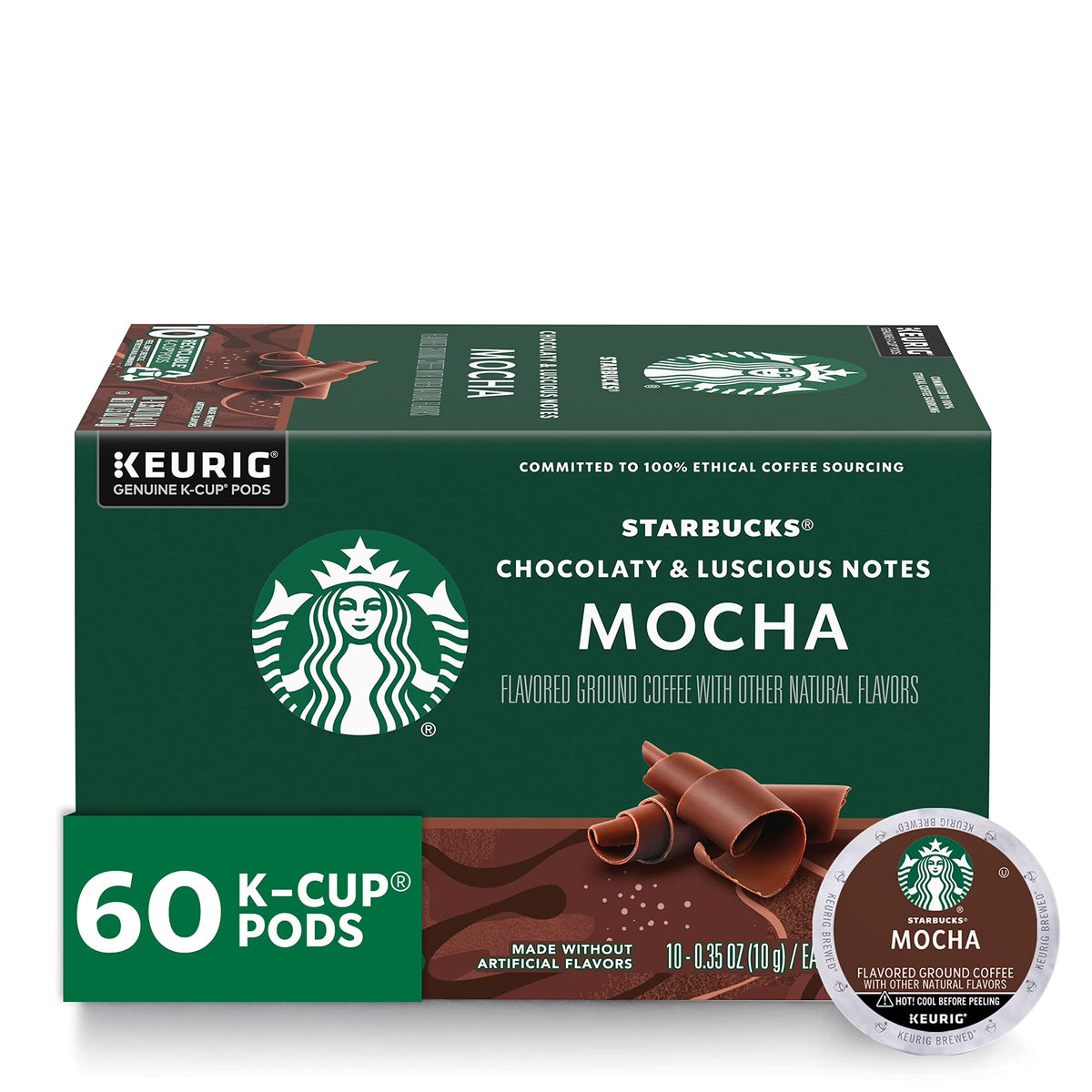 Mocha K-Cup Coffee Pods for Keurig Brewers, 60 Pods Total S63692