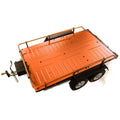 Orange Alloy Flatbed Dual Axle Car Trailer R7899