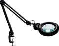 Magnifying Desk Lamp with Clamp, 5 Diopter with 20 Diopter, 6 Inch Detachable Lens, 1200 Lumens Swivel Arm Q45256