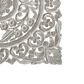 White Distressed Square Wooden Wall Panel J554