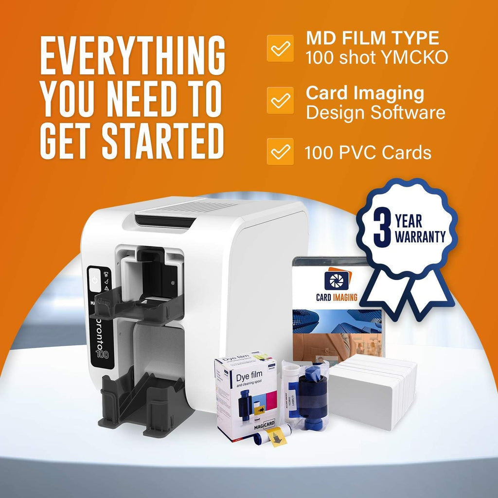 Single Side Card Printer & Supplies Package O306