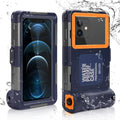 Waterproof Protective Case for Phones Up to 6.9 Inch with Lanyard O95391