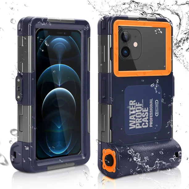 Waterproof Protective Case for Phones Up to 6.9 Inch with Lanyard O95391