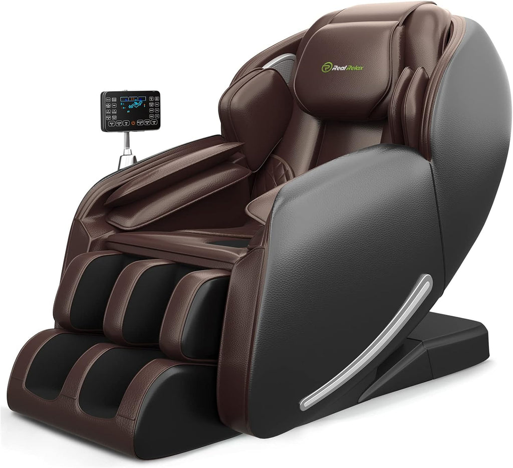 Full Body Zero Gravity SL-Track Shiatsu Massage Chair Recliner with Heat Foot Roller D68067