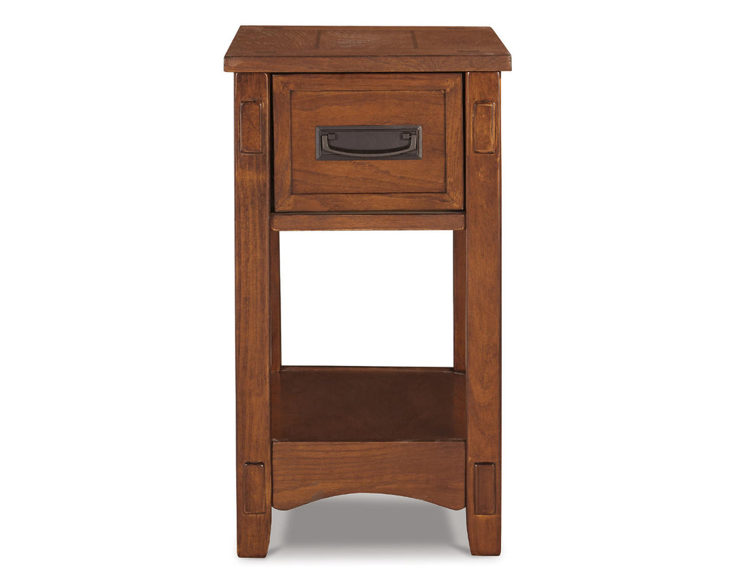Brown Chairside End Table X2415
