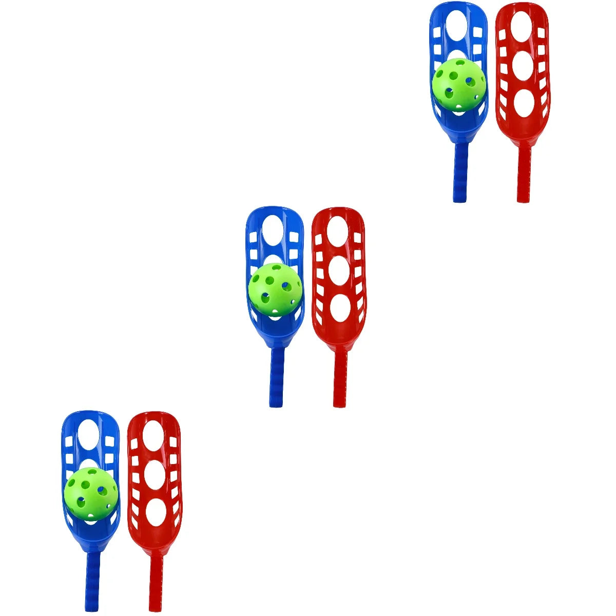 3pcs Scoop Toss & Catch Set Outdoor Sports Beach Game A182836