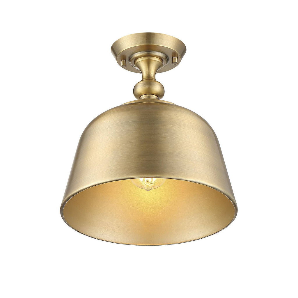Warm Brass Semi-Flush Light V113861