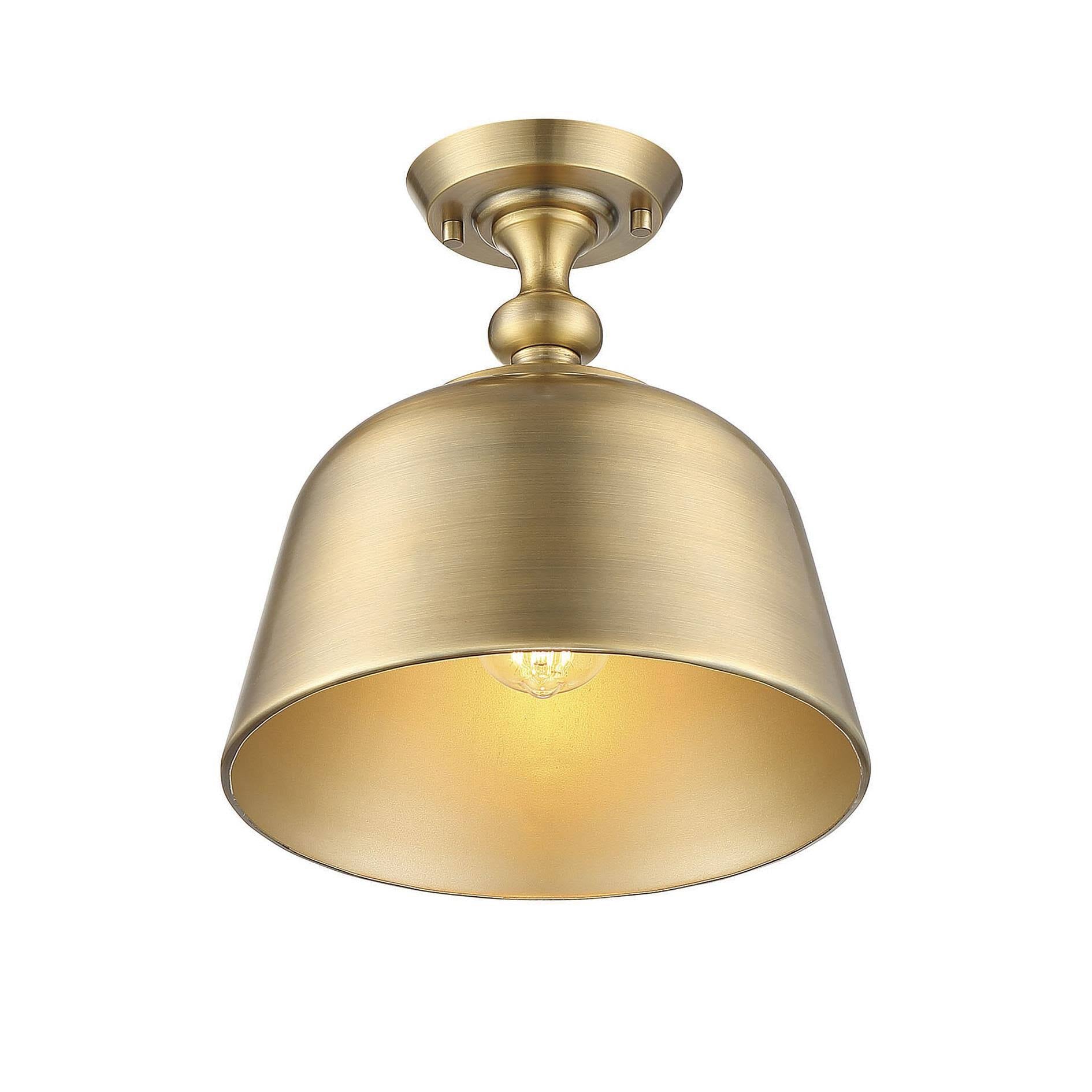 Warm Brass Semi-Flush Light V113861