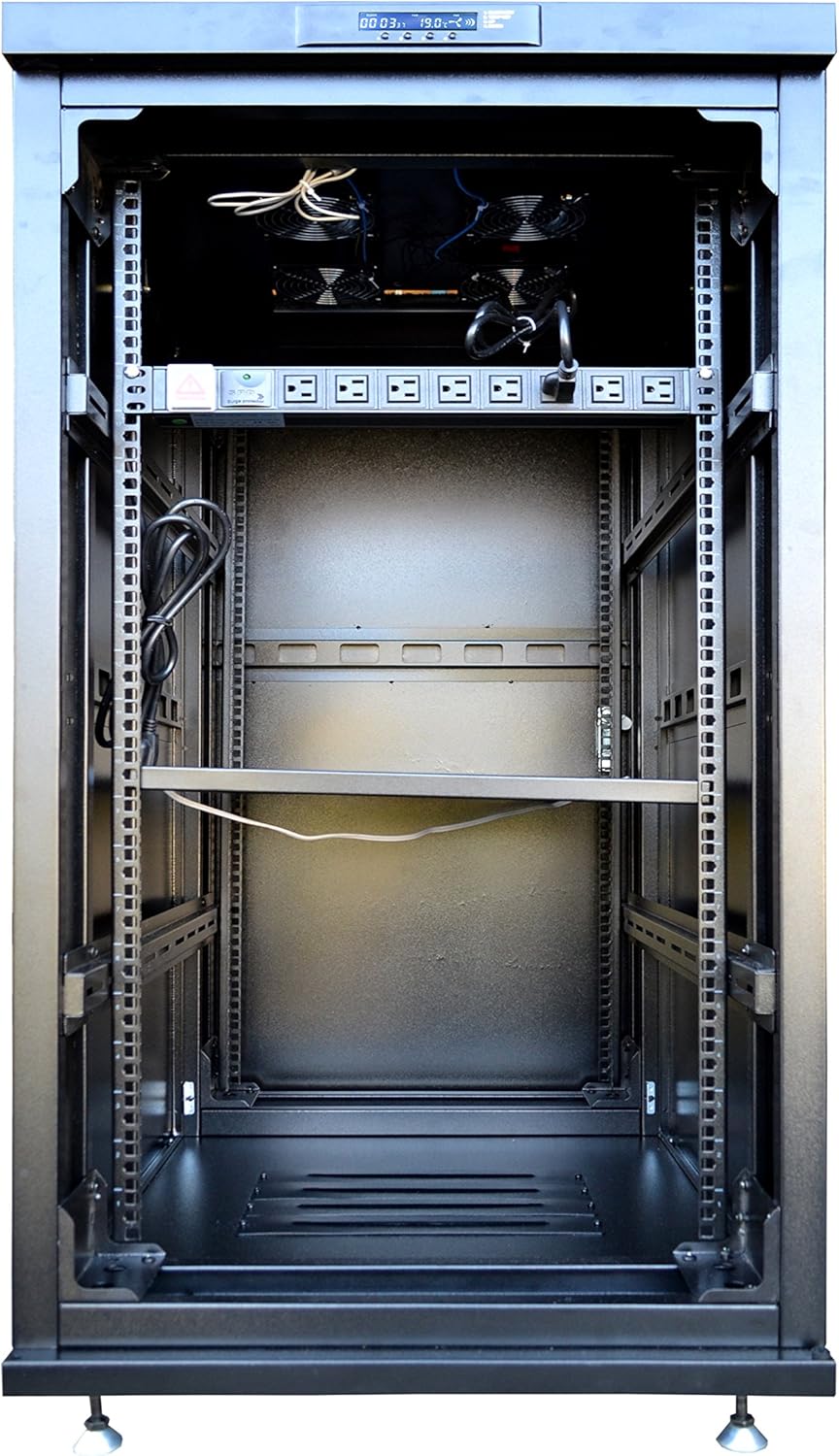 18U 39 inch Deep Server Rack Network Enclosure on Wheels E382754