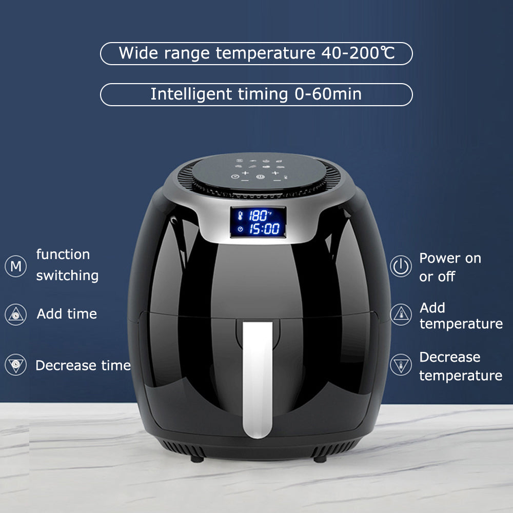 Black 6.3 Quart Smart Touch Screen Air Fryer X41021