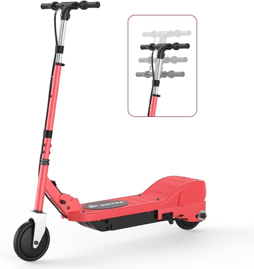 Electric Scooter, Foldable, Adjustable Height, 10mph, 155lbs Max Load A5603
