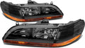 Black Housing Amber Corner Smoked Lens Headlights Assembly P901