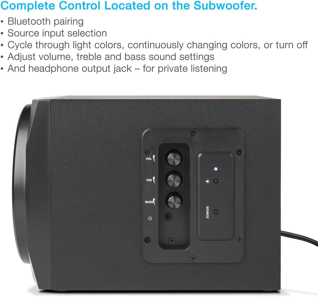 2.1 Bluetooth Subwoofer Speaker System, Pack of 2 G335377