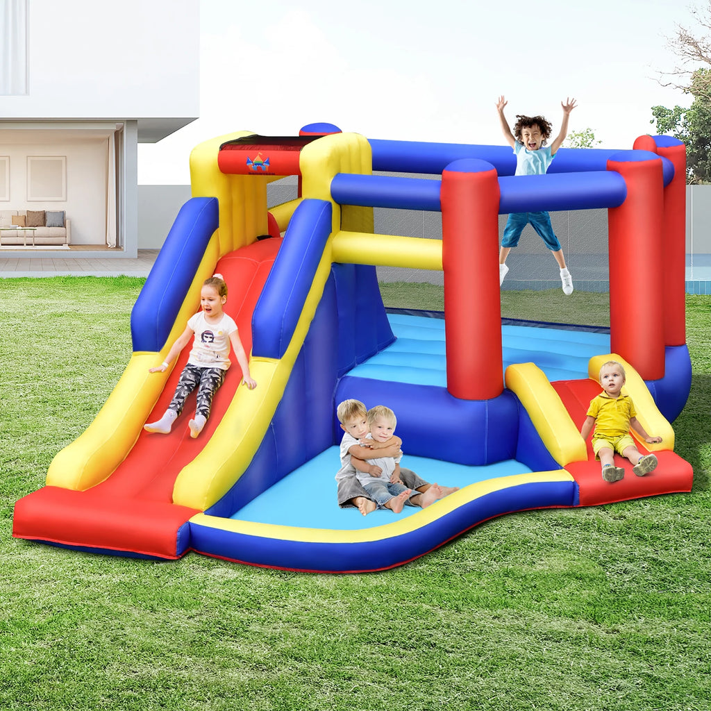 Inflatable Bouncy Castle with Double Slides N436