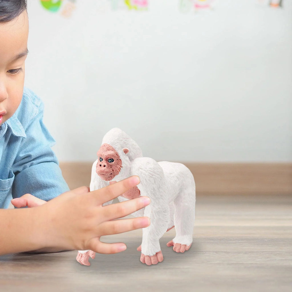White Gorilla Action Figure Toy Statue I553830