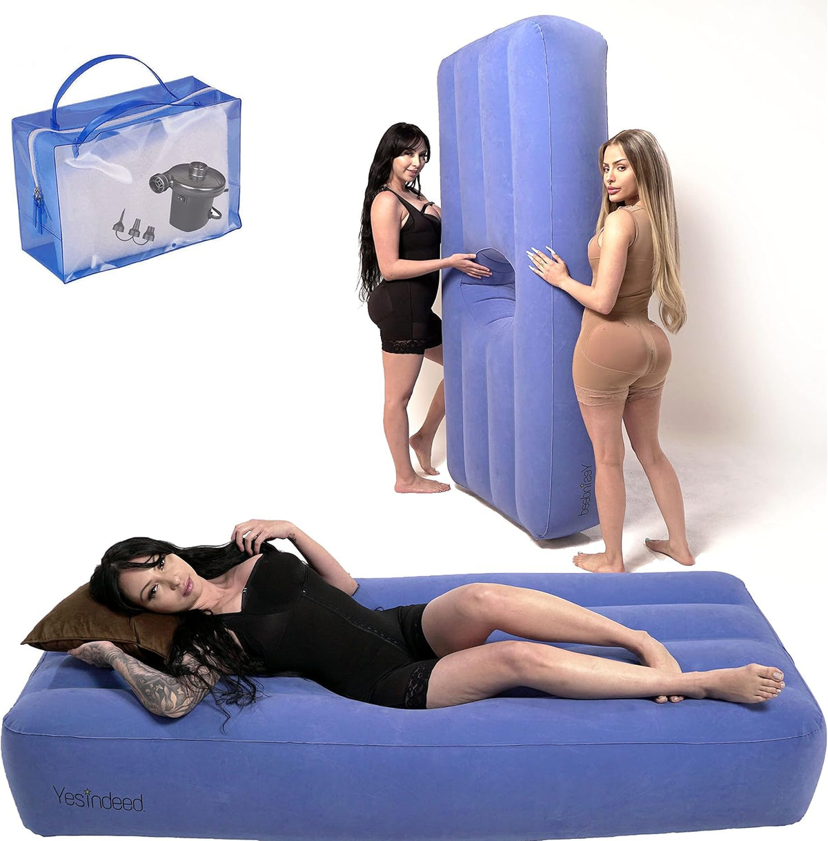 Inflatable BBL Mattress with Hole and Carrying Bag C712394