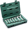 23-Piece Full-Polish Metric Combination Wrench Set with Offset Box Ends and Tool Roll X925