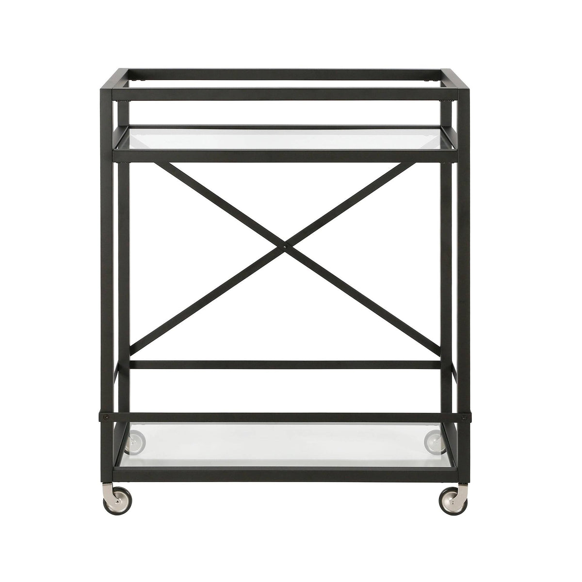 Satin Nickel Bar Cart A90920