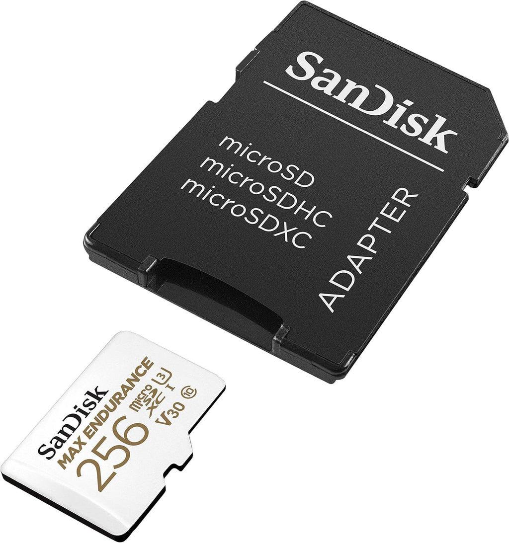 256GB MAX Endurance microSDXC Card with Adapter, C10, U3, V30, 4K UHD, Pack of 2 T93380