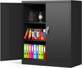 Locking Metal Cabinet with 2 Doors, 4 Adjustable Shelves, 72" U357