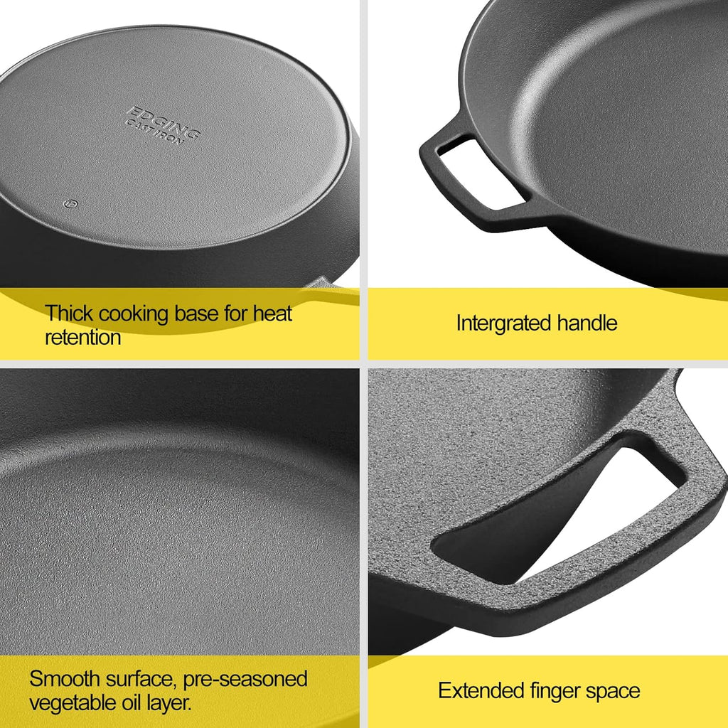 Large 17 Inch Cast Iron Skillet M349