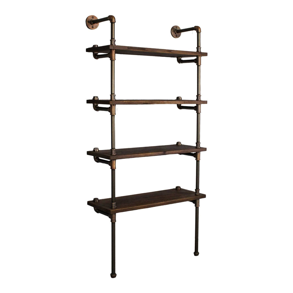 Black Industrial Etagere Bookcase C3809