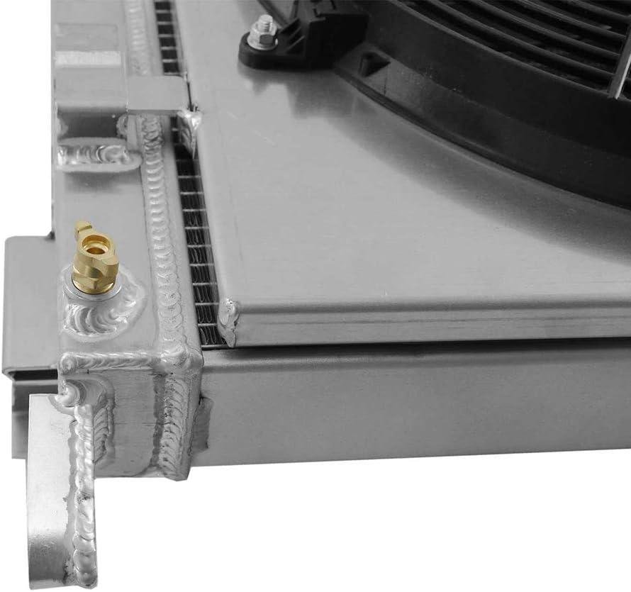 3 Row Aluminum Radiator with Shroud Fan and Thermostat F96802