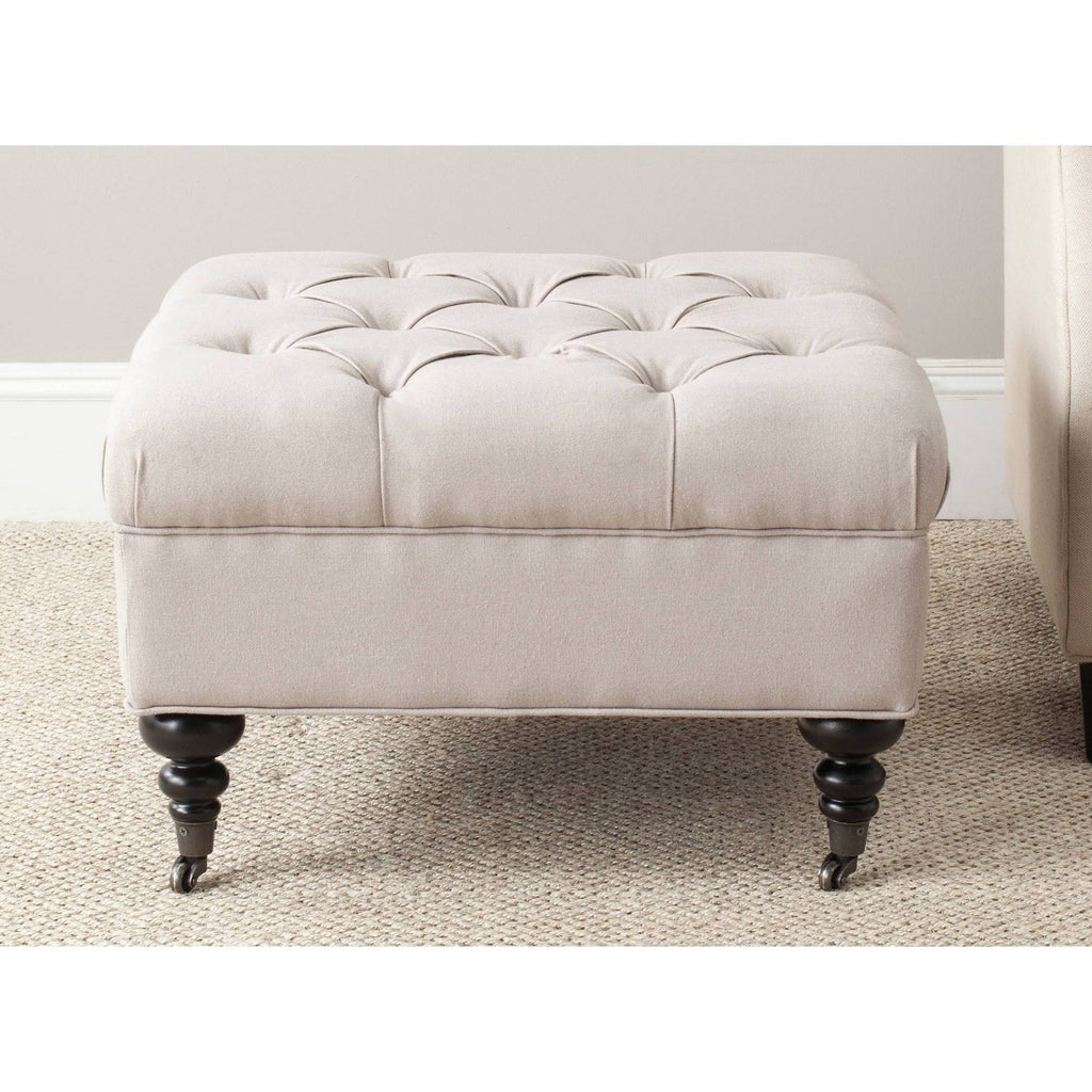 Taupe Tufted Ottoman U27155