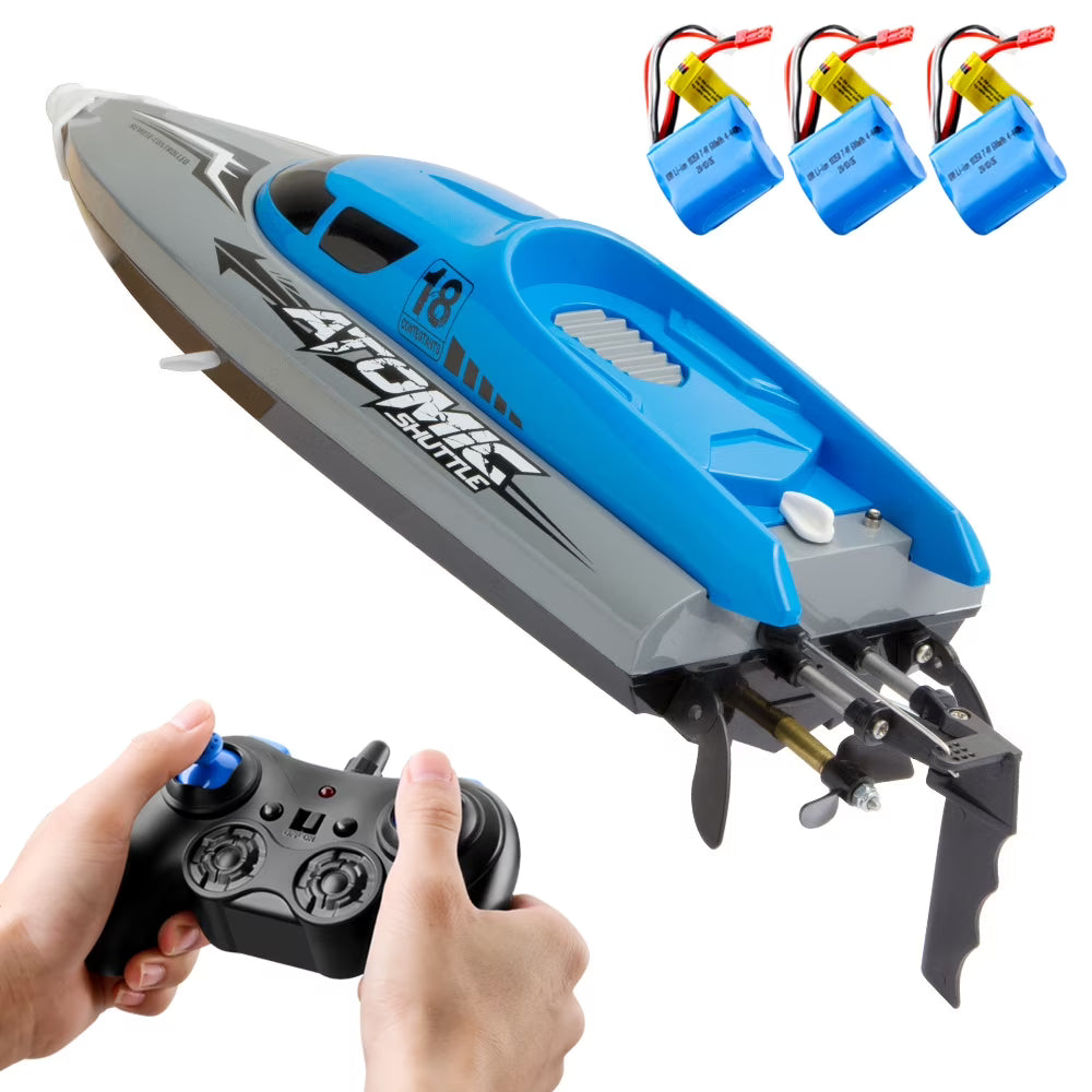 RC Boat Remote Control Boat 30KMH IPV7 Waterproof 2.4GHz 4 Channel Racing Boat S61839